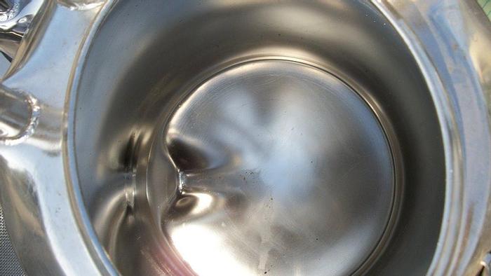 Used Tank, 1 Gallon, 316L Stainless Steel, Pressure, 9" x 8.5", Alloy #S741352