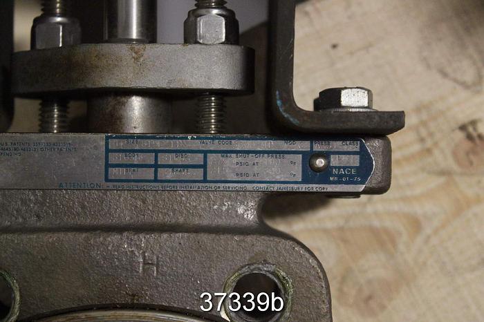 Used Jamesbury 4" Hand Operated Butterfly Valve, 4 815L-11-3600 MT #37339