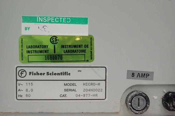 Used Fisher Scientific Marathon Micro-H Centrifuge