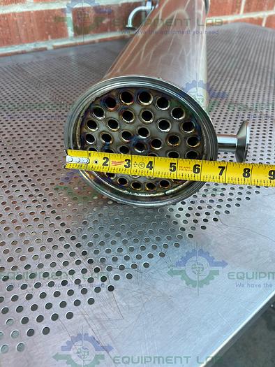 Used Unbranded Stainless Steel 6.5" x 37" Shell and Tube Heat Exchanger