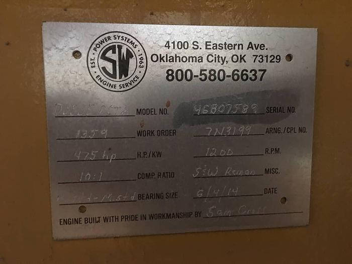 Used Caterpillar D353E PCTA Industrial Diesel Engine