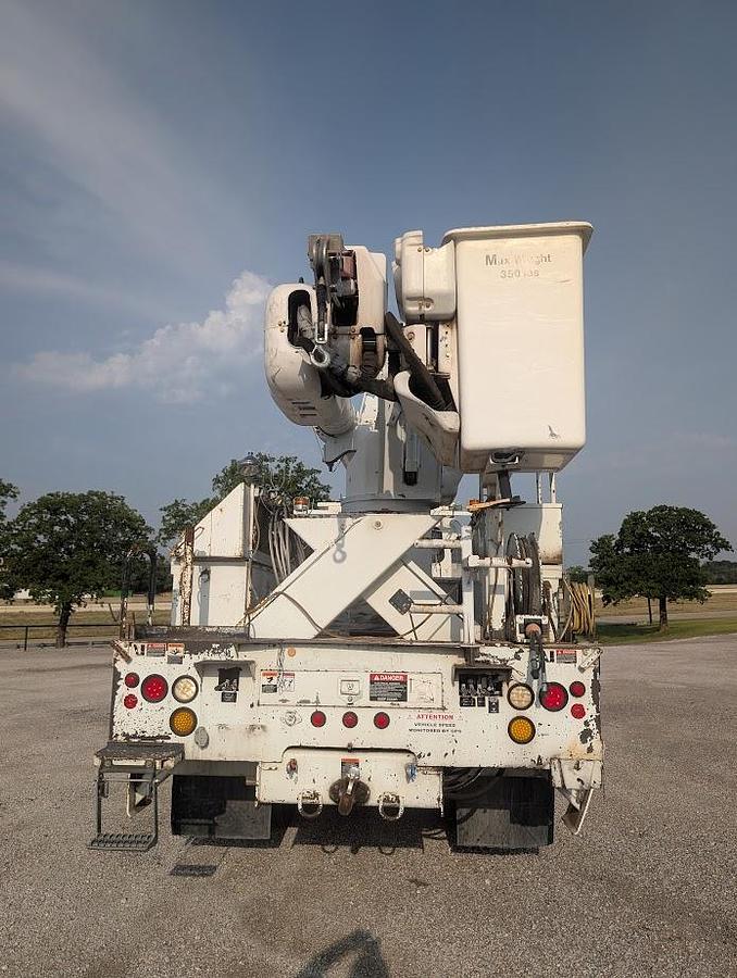Used 2008 International Workstar 7400 4x4 Altec AM55E 60' Over Center Bucket with Material Handling/Jib