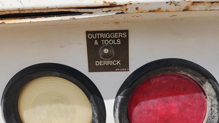 Used 2012 International 7300 4x4 12' Flatbed Altec DM47 TR 47' Digger Derrick