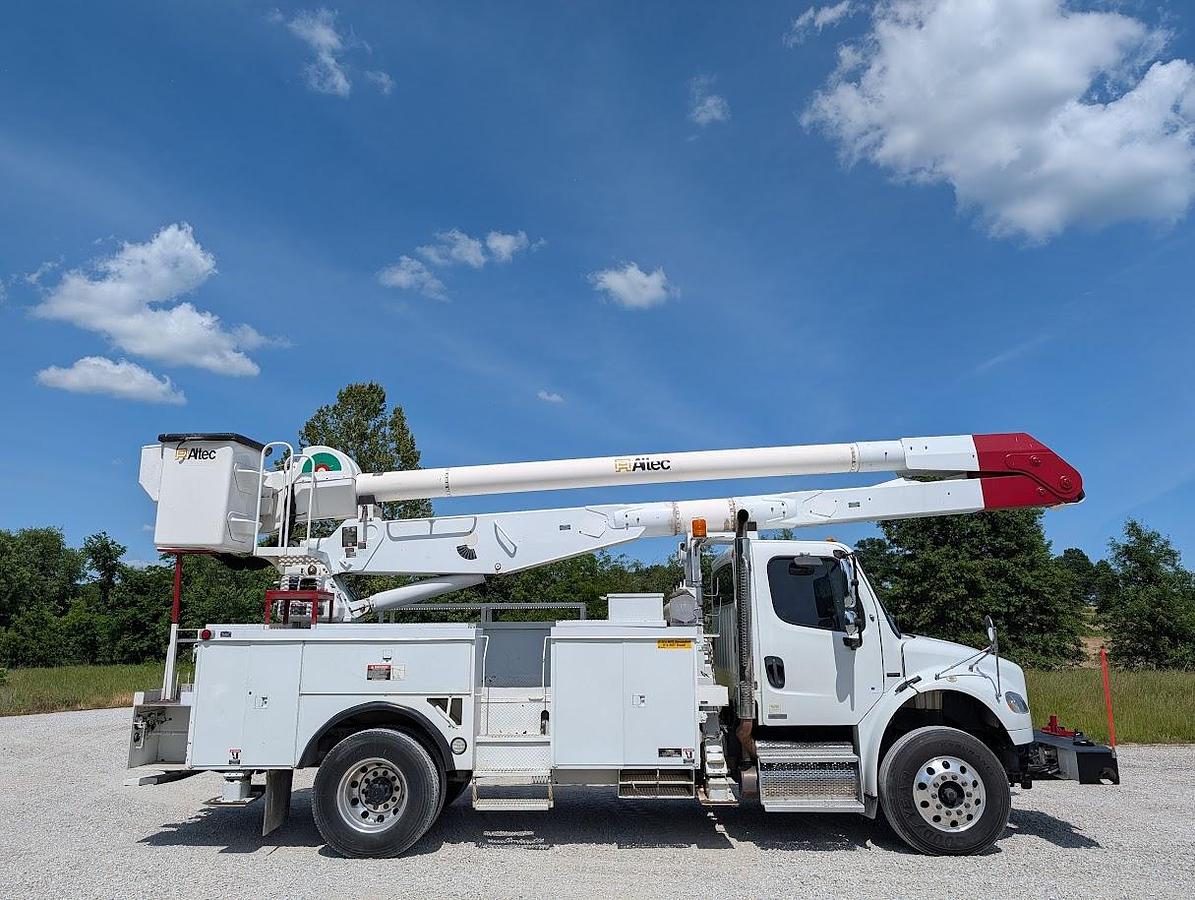 Used 2008 Freightliner M2 106 Altec AA755 60' Material Handling 2-man Bucket Articulated Insulated