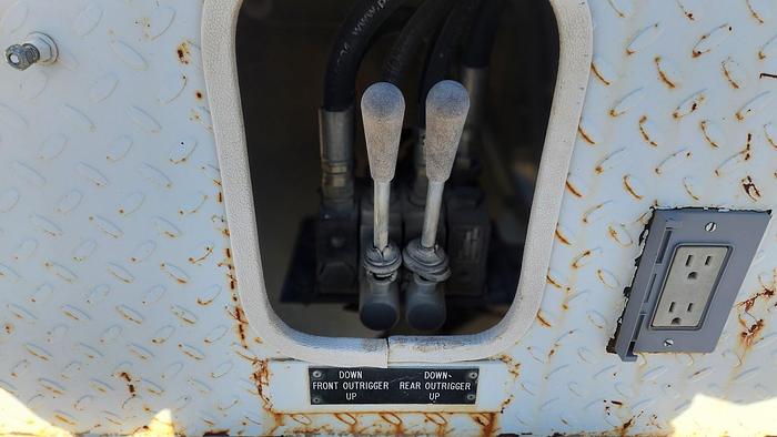 Used 2005 Sterling Acterra Terex Telelect 4045 Derrick Crane Truck Single Axle