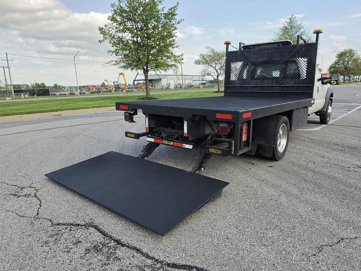 Used 2013 F550 4x4 12' Flatbed 4' Lift Gate