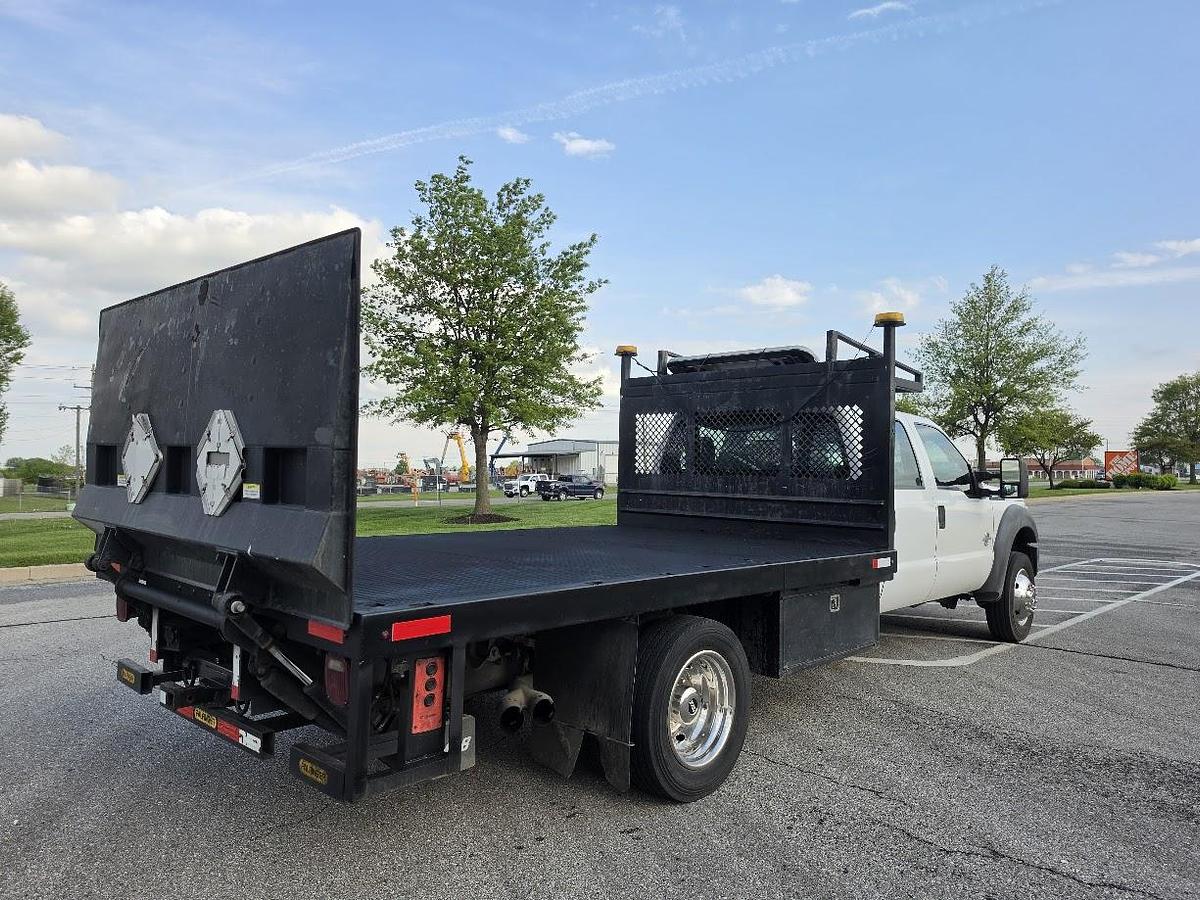 Used 2013 F550 4x4 12' Flatbed 4' Lift Gate