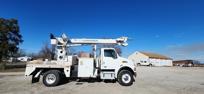 Used 2005 Sterling Acterra Terex Telelect 4045 Derrick Crane Truck Single Axle