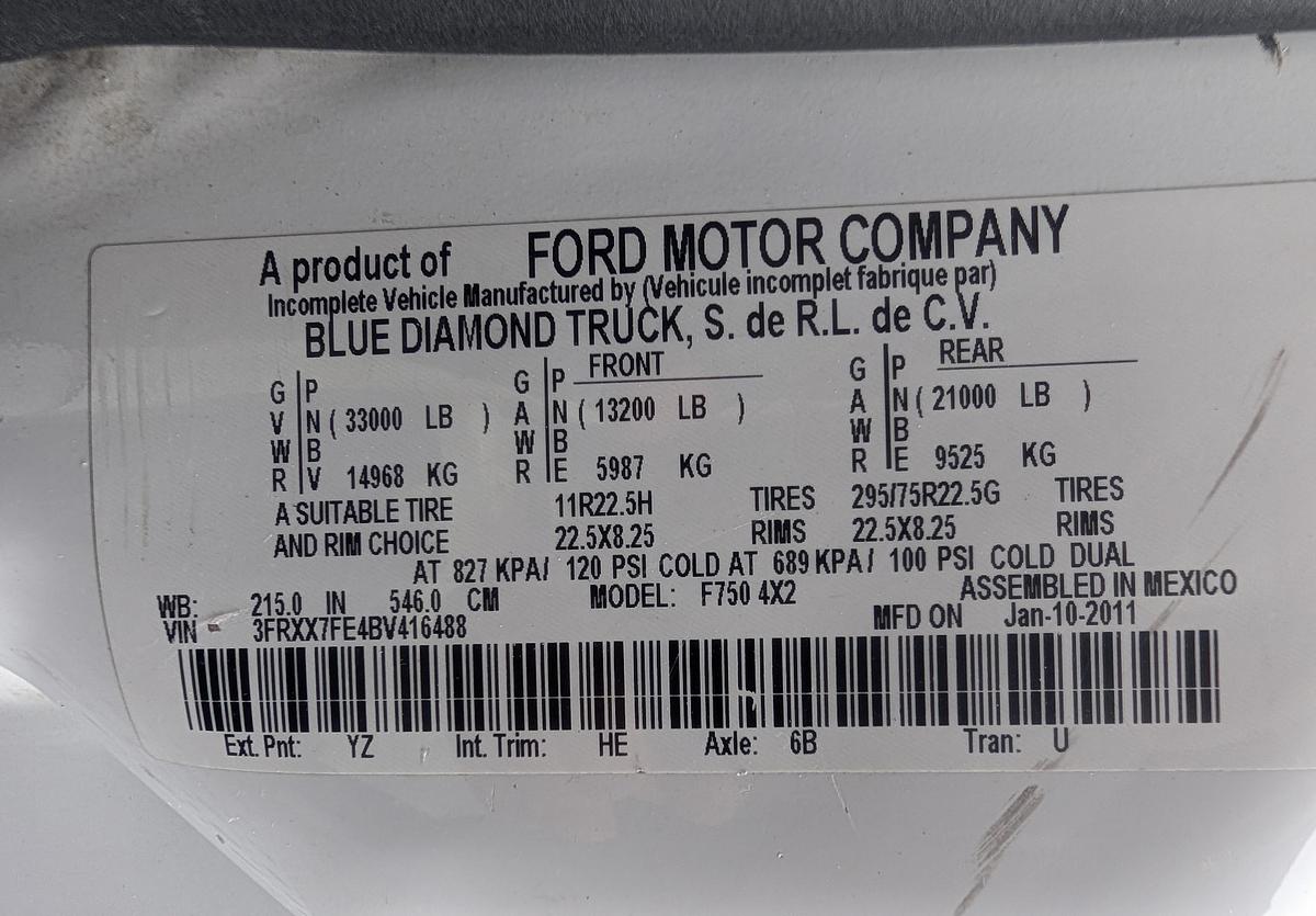 Used 2011 Ford F650XL 4x2 Versalift 60' Bucket Truck Articulating/Insulated