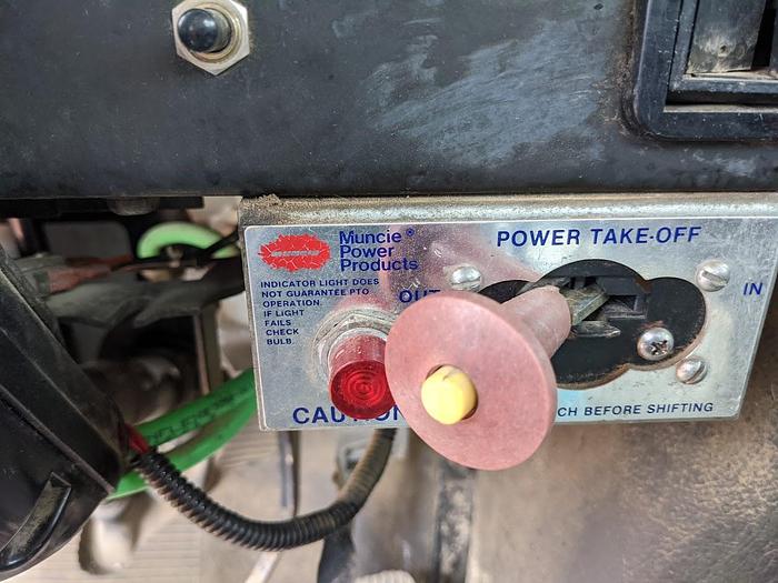 Used 2000 International 4900 Tandem Axle Flatbed Altec A65 70' Articulated Bucket truck