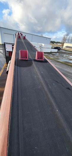 Used 2006 GMC 6500 20' Flatbed 36' Cleasby Roofing Conveyor Truck