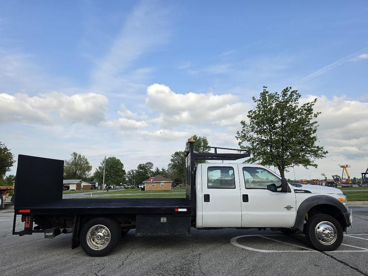 Used 2013 F550 4x4 12' Flatbed 4' Lift Gate