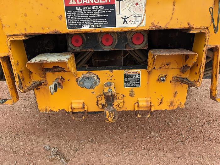 Used 2000 International 4900 Tandem Axle Flatbed Altec A65 70' Articulated Bucket truck