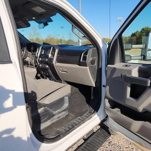 Used 2017 Ford F450 4x4 16' Scott Aluminum Tilt Flatbed with Knapheide Hoist Gas Engine