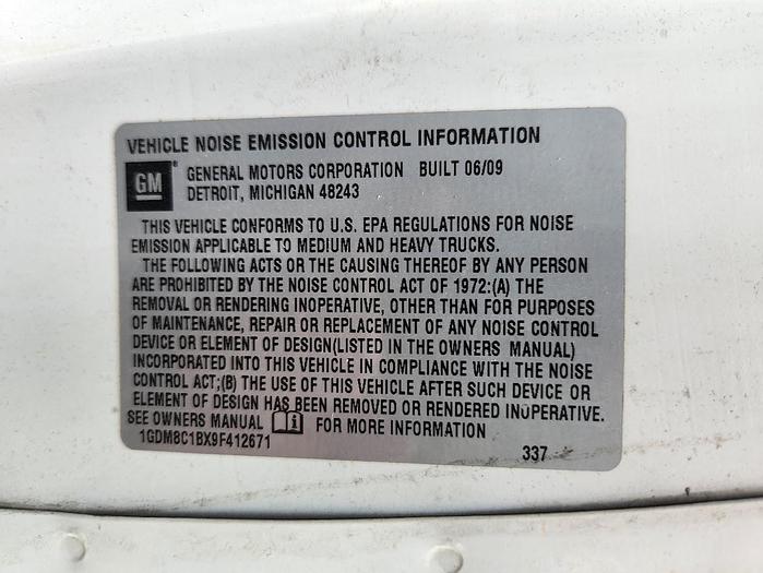 Used 2009 GMC C8500 4x2 Altec AT40C 40' Telescoping Non-Insulated Single Man Basket Cable Placing Bucket Truck With Reel Bar and Winder