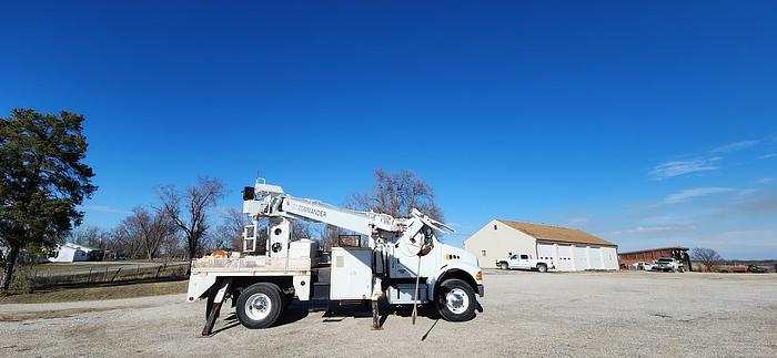Used 2005 Sterling Acterra Terex Telelect 4045 Derrick Crane Truck Single Axle