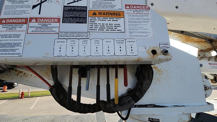 Used 2013 Dodge 5500 4x4 Terex Hi Ranger LTM40 45' Articulated/Telescoping Insulated Bucket with Material Handling Jib