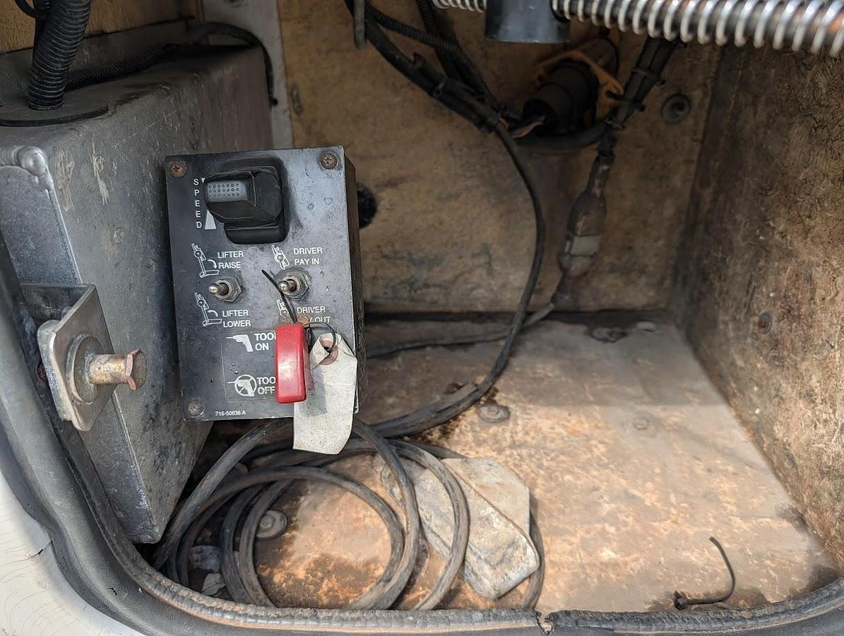 Used 2005 GMC 8500 Altec AT40C Telescopic Cable Placer with Reel Bar and Winder