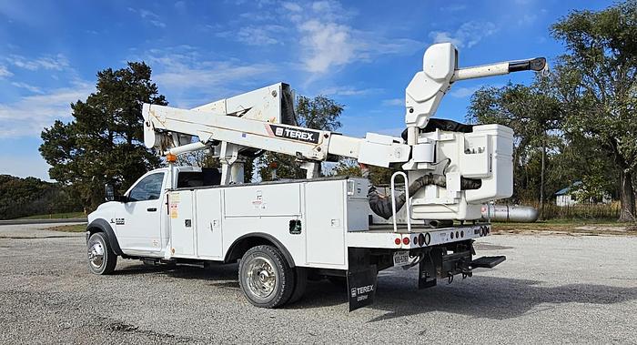 Used 2013 Dodge 5500 4x4 Terex Hi Ranger LTM40 45' Articulated/Telescoping Insulated Bucket with Material Handling Jib