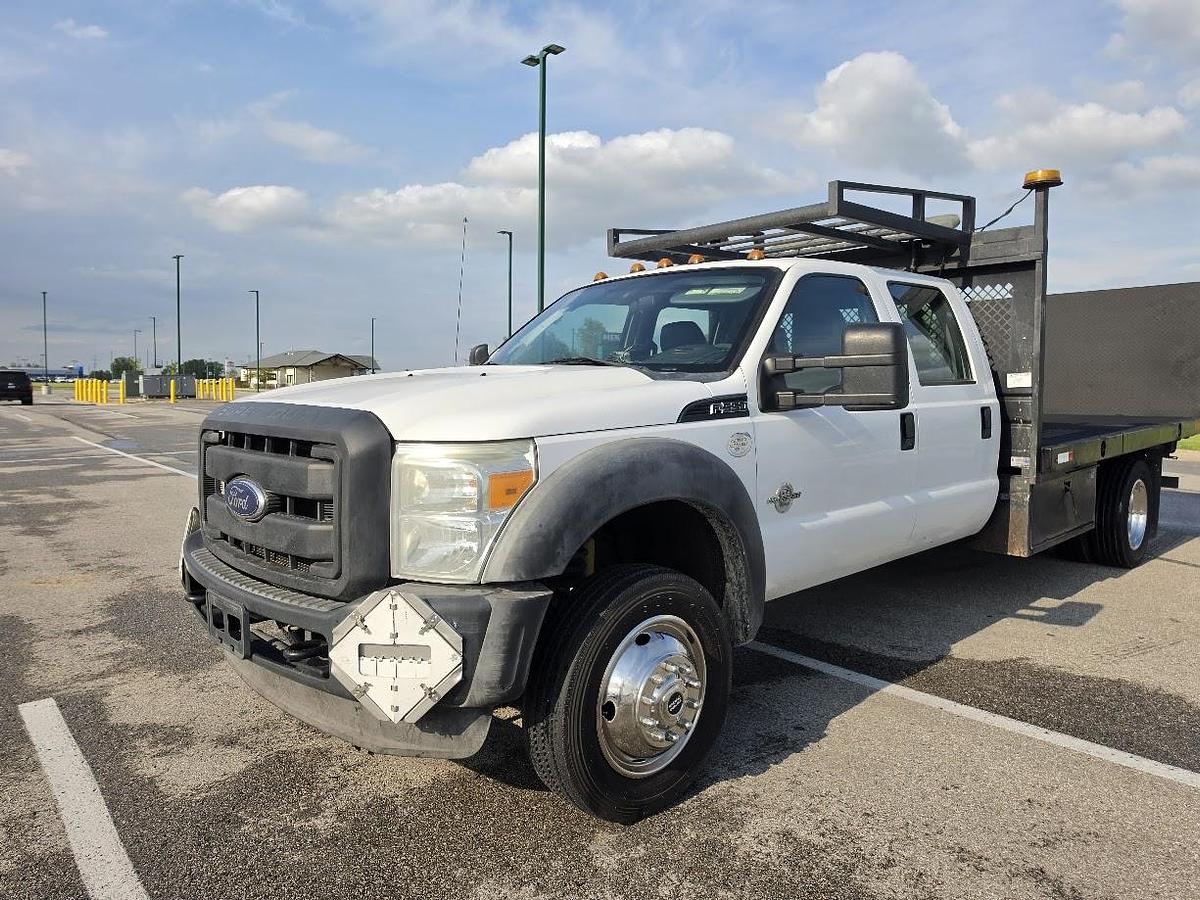 Used 2013 F550 4x4 12' Flatbed 4' Lift Gate