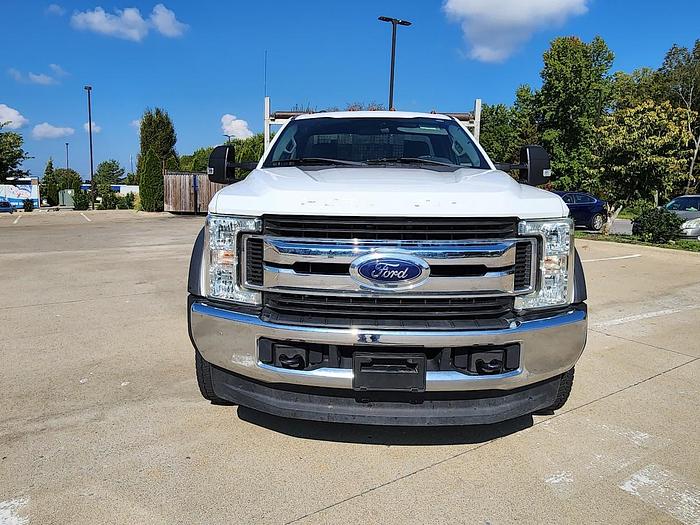 Used 2017 Ford F450 4x4 16' Scott Aluminum Tilt Flatbed with Knapheide Hoist Gas Engine