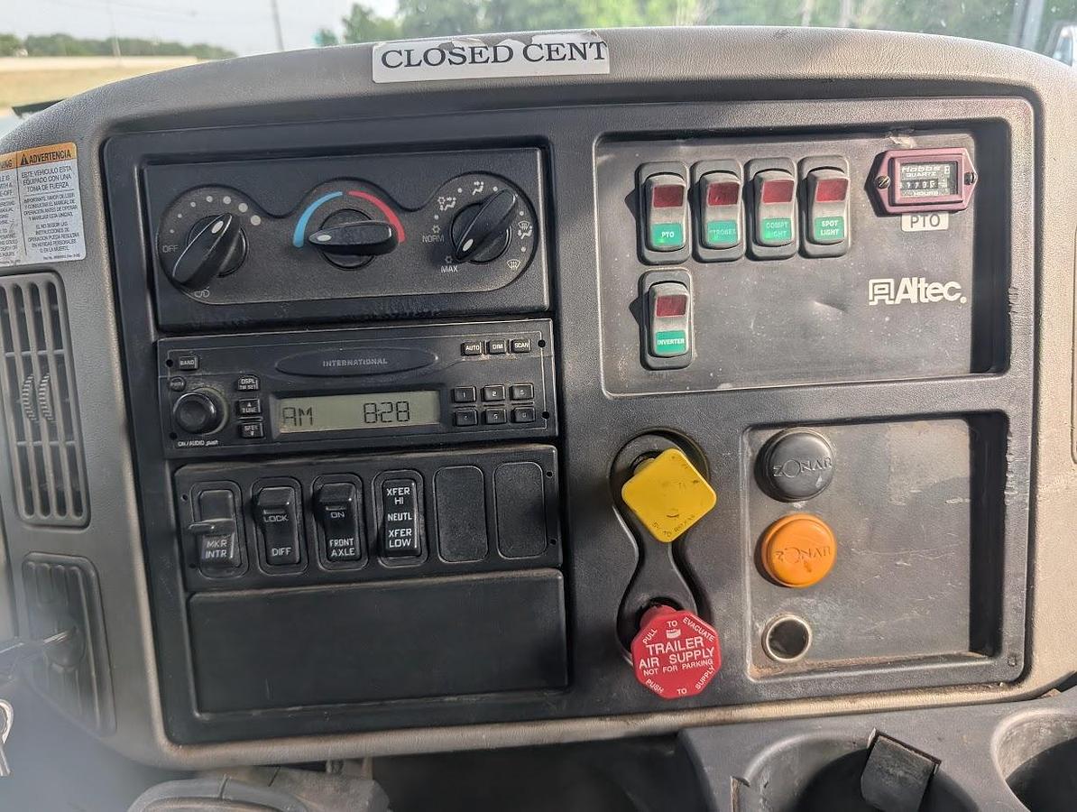 Used 2008 International Workstar 7400 4x4 Altec AM55E 60' Over Center Bucket with Material Handling/Jib