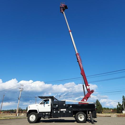 Used 1997 GMC 7500 Utility Truck with Elliott ECL-3-55 59' Telescopic Platform Hydraulic Crane