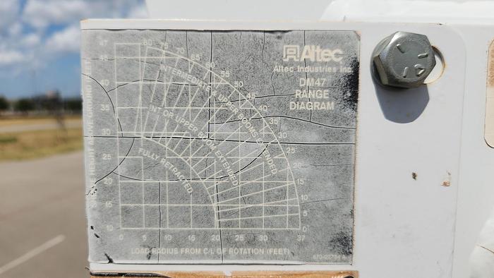 Used 2012 International 7300 4x4 12' Flatbed Altec DM47 TR 47' Digger Derrick