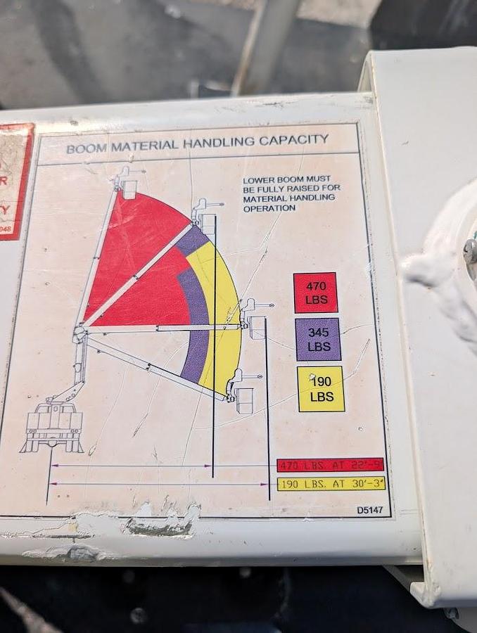 Used 2018 Dodge 5500 4x4 ETI 45' Bucket Material Handling Jib Articulated Telescoping