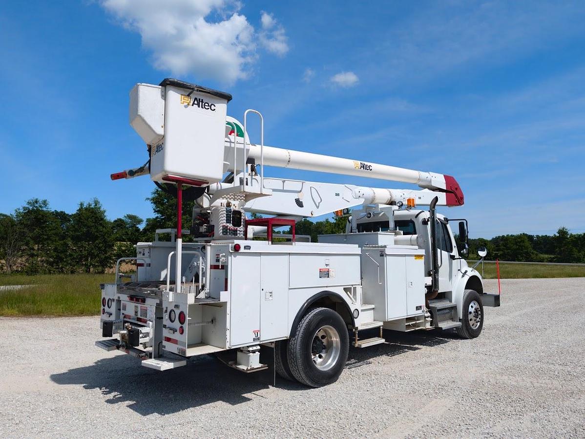 Used 2008 Freightliner M2 106 Altec AA755 60' Material Handling 2-man Bucket Articulated Insulated