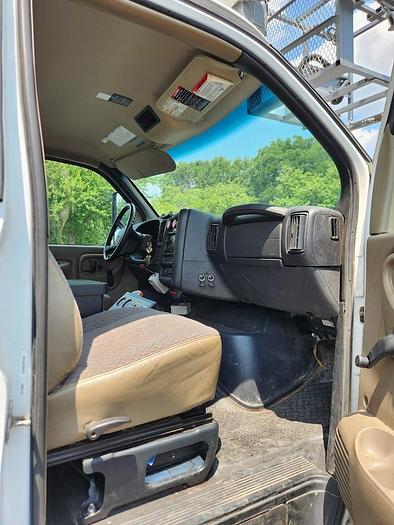 Used 2009 GMC C8500 4x2 Altec AT40C 40' Telescoping Non-Insulated Single Man Basket Cable Placing Bucket Truck With Reel Bar and Winder