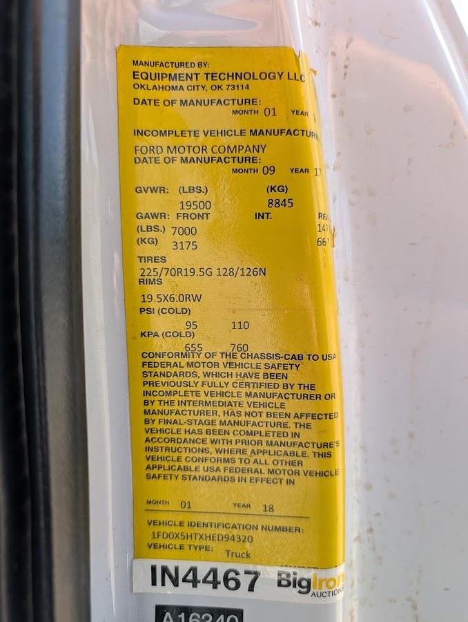 Used 2017 Ford F550 4x4 ETC MH40IH Articulated/Insulated/Telescoping