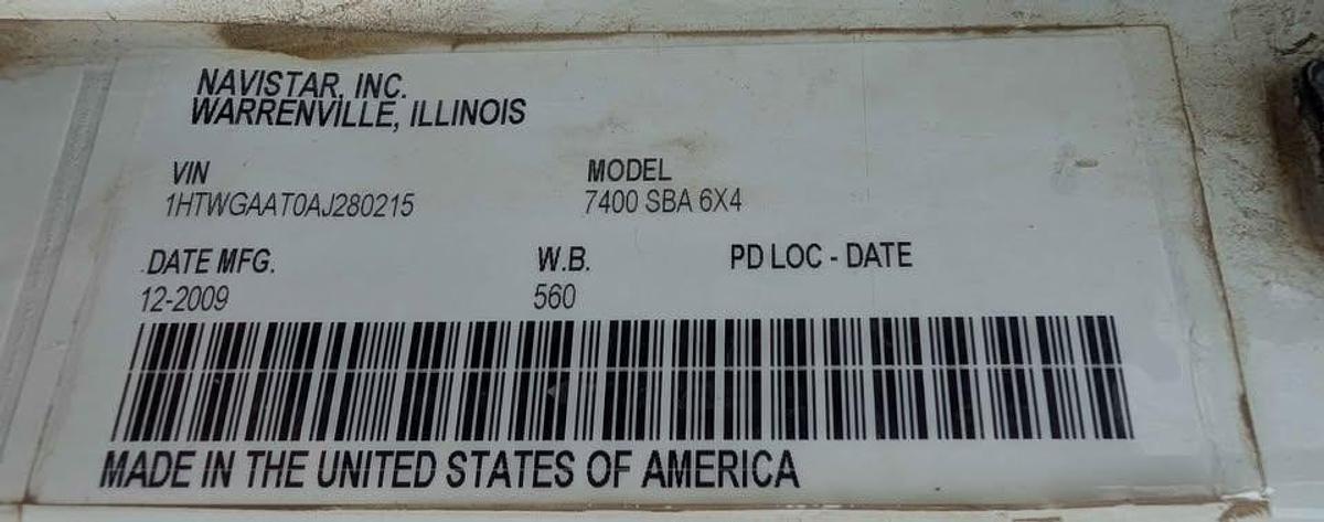 Used 2010 International Workstar Digger Derrick