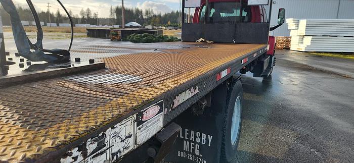 Used 2006 GMC 6500 20' Flatbed 36' Cleasby Roofing Conveyor Truck