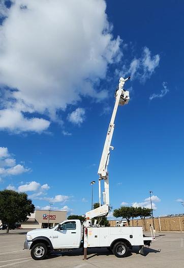 Used 2013 Dodge 5500 4x4 Terex Hi Ranger LTM40 45' Articulated/Telescoping Insulated Bucket with Material Handling Jib