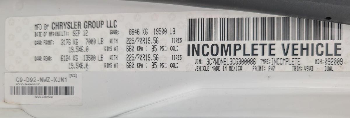 Used 2012 Dodge Ram 5500 4x4 Enclosed High-Top Service Truck