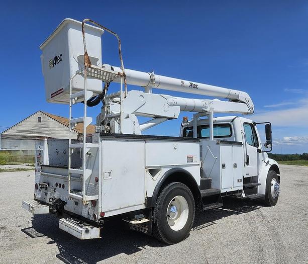 Used 2005 Freightliner M2 106 Altec AA5001 48' 2-man Bucket Truck with Rotating Platform ARTICULATING INSULATED