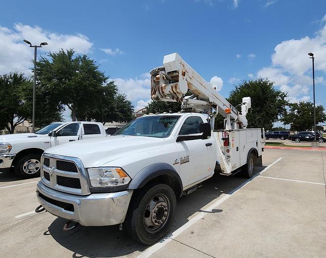 Used 2012 Dodge 5500 4x4 Terex Hi Ranger LTM40 45' Articulated/Telescoping Bucket with Material Handling Jib