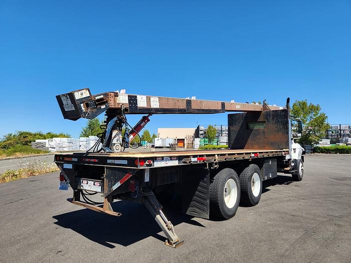 Used 2006 International 7400 6x4 Flatbed Cleasby 41' Roofing Conveyor Truck