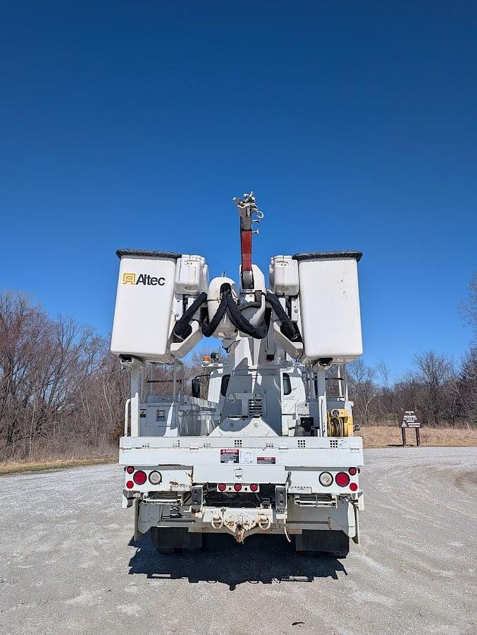 Used 2007 International 7400 4x4 Altec AM55 60' Over-Center Articulated Insulated Material Handling Bucket Truck