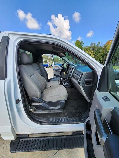 Used 2017 Ford F450 4x4 16' Scott Aluminum Tilt Flatbed with Knapheide Hoist Gas Engine
