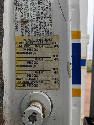 Used 2000 International 4900 Tandem Axle Flatbed Altec A65 70' Articulated Bucket truck