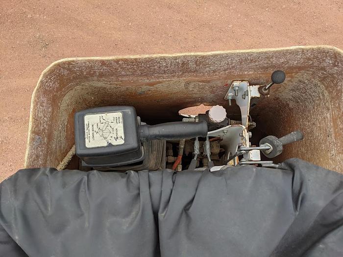 Used 2000 International 4900 Tandem Axle Flatbed Altec A65 70' Articulated Bucket truck