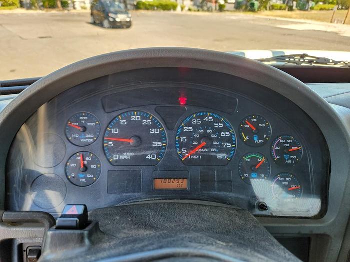 Used 2006 International 7400 6x4 Flatbed Cleasby 41' Roofing Conveyor Truck