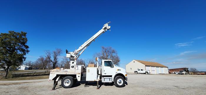 Used 2005 Sterling Acterra Terex Telelect 4045 Derrick Crane Truck Single Axle