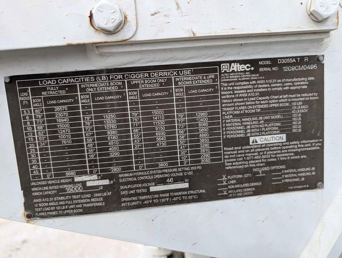 Used 2010 International Workstar Digger Derrick