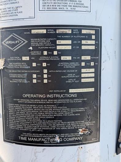 Used 2014 Ford F550 4x4 Versalift SST40EIH-01 Articulated Telescoping 45' Bucket Truck