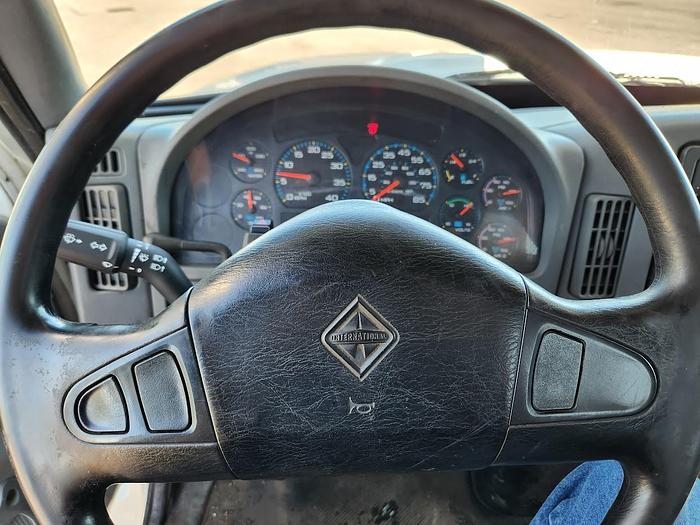 Used 2006 International 7400 6x4 Flatbed Cleasby 41' Roofing Conveyor Truck