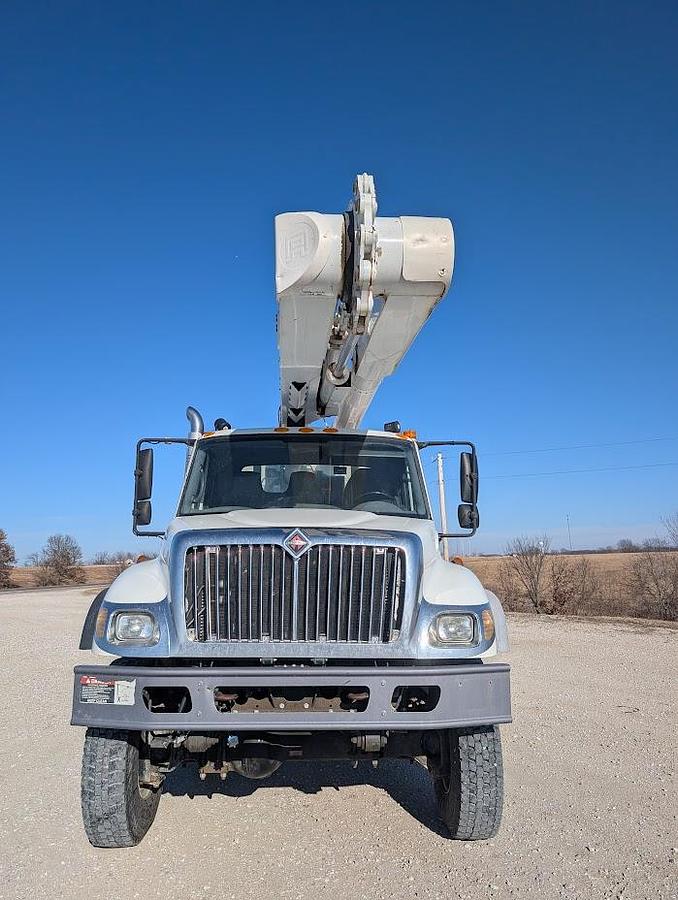 Used 2007 International 7400 4x4 Altec AM55 60' Over-Center Articulated Insulated Material Handling Bucket Truck