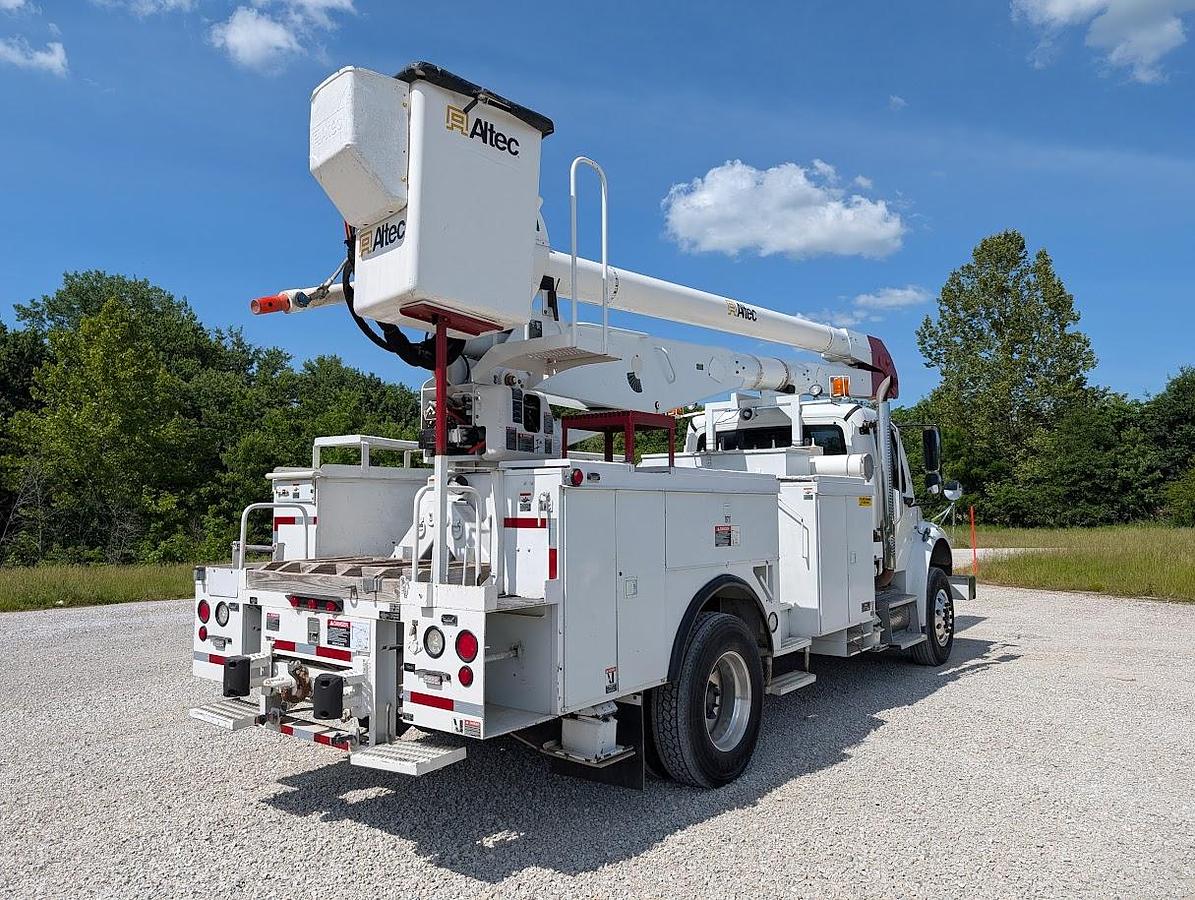 Used 2008 Freightliner M2 106 Altec AA755 60' Material Handling 2-man Bucket Articulated Insulated